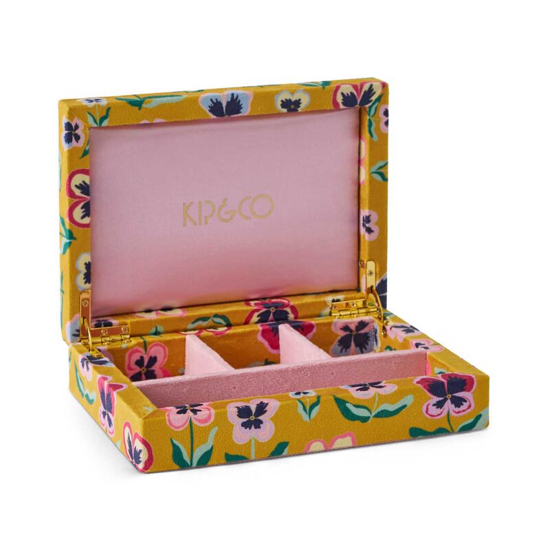 Kip&Co Pretty Pansy Velvet Jewellery Box Small Small image number 2